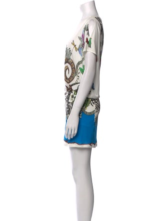 Roberto Cavalli Printed Knee-Length Dress