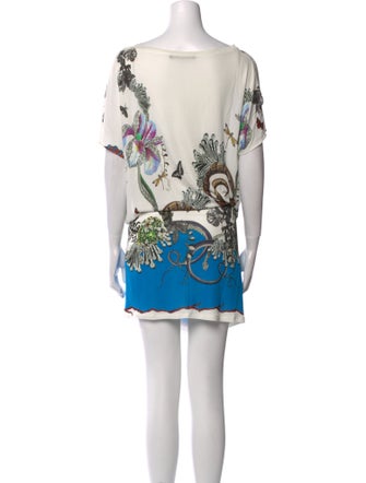 Roberto Cavalli Printed Knee-Length Dress