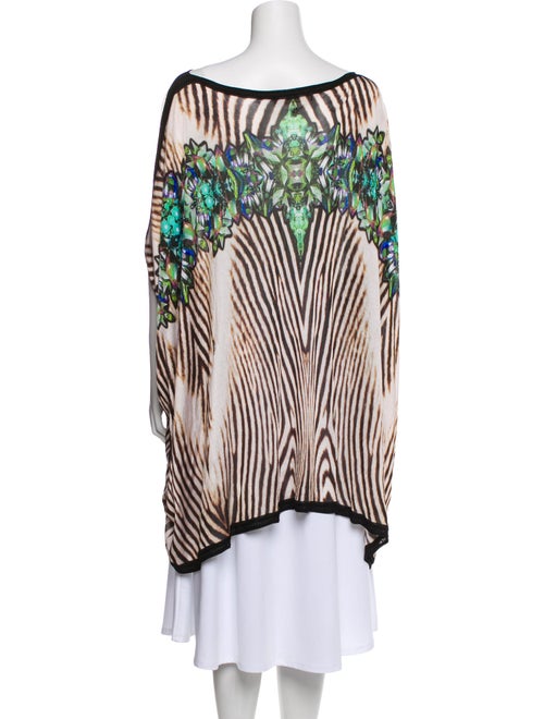 Roberto Cavalli Printed Bateau Neckline Sweater
