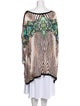 Roberto Cavalli Printed Bateau Neckline Sweater