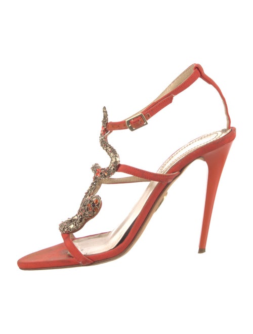Roberto Cavalli T-Strap Sandals