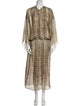 Roberto Cavalli Silk Long Dress