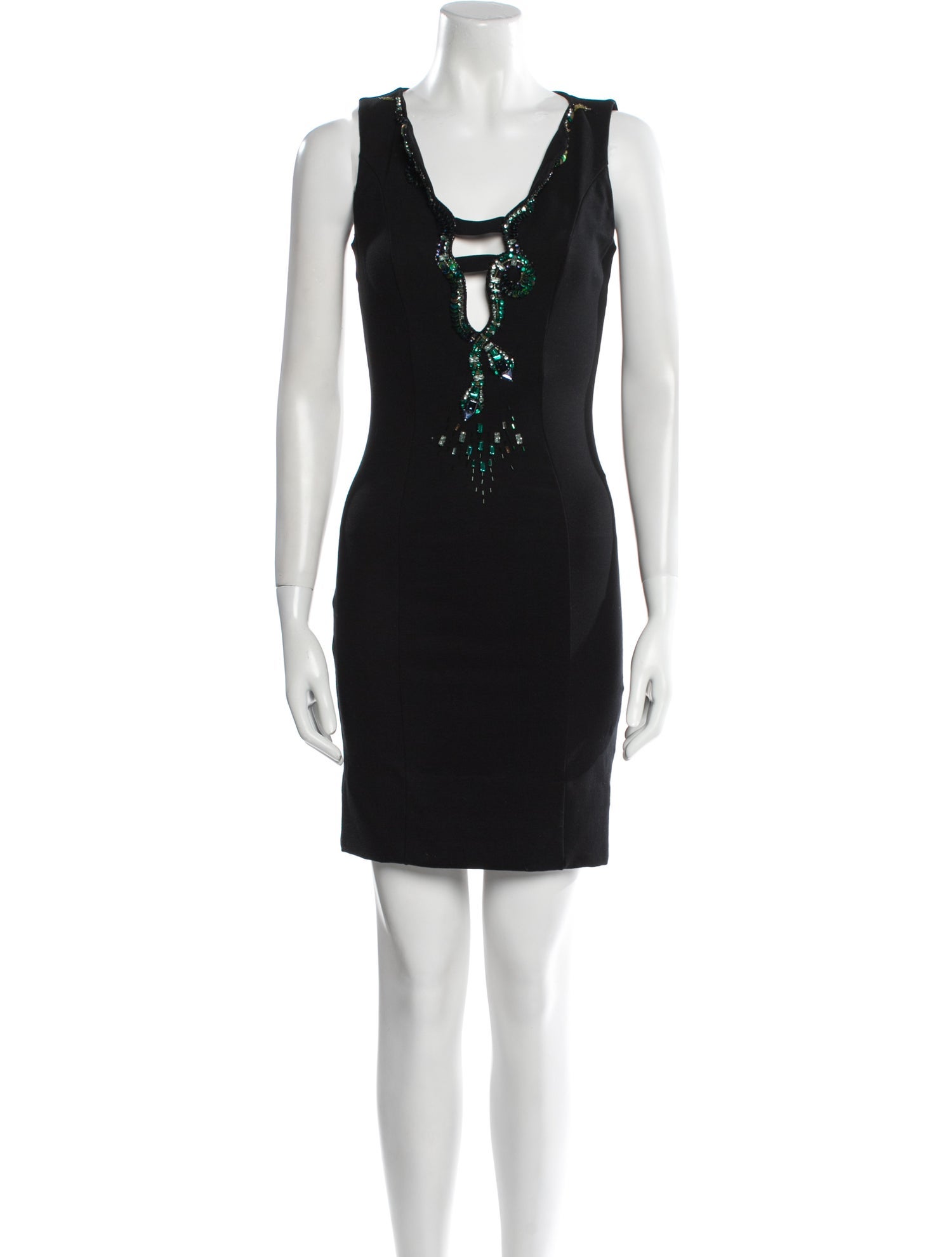 Roberto Cavalli V-Neck Mini Dress
