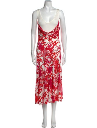 Roberto Cavalli Printed Long Dress