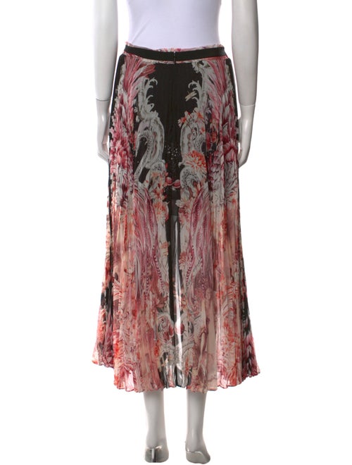 Roberto Cavalli Silk Midi Length Skirt