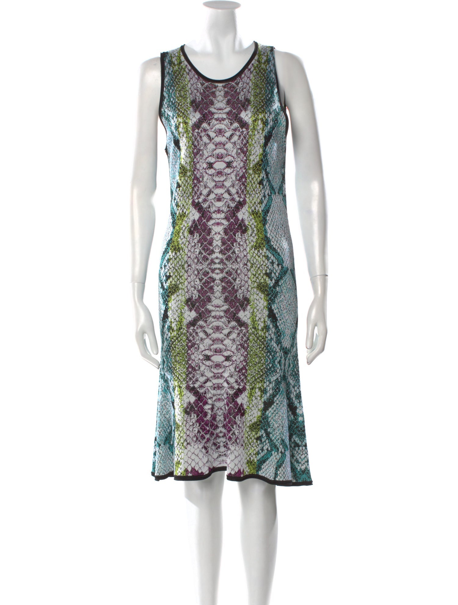 Roberto Cavalli Animal Print Knee-Length Dress w/ Tags