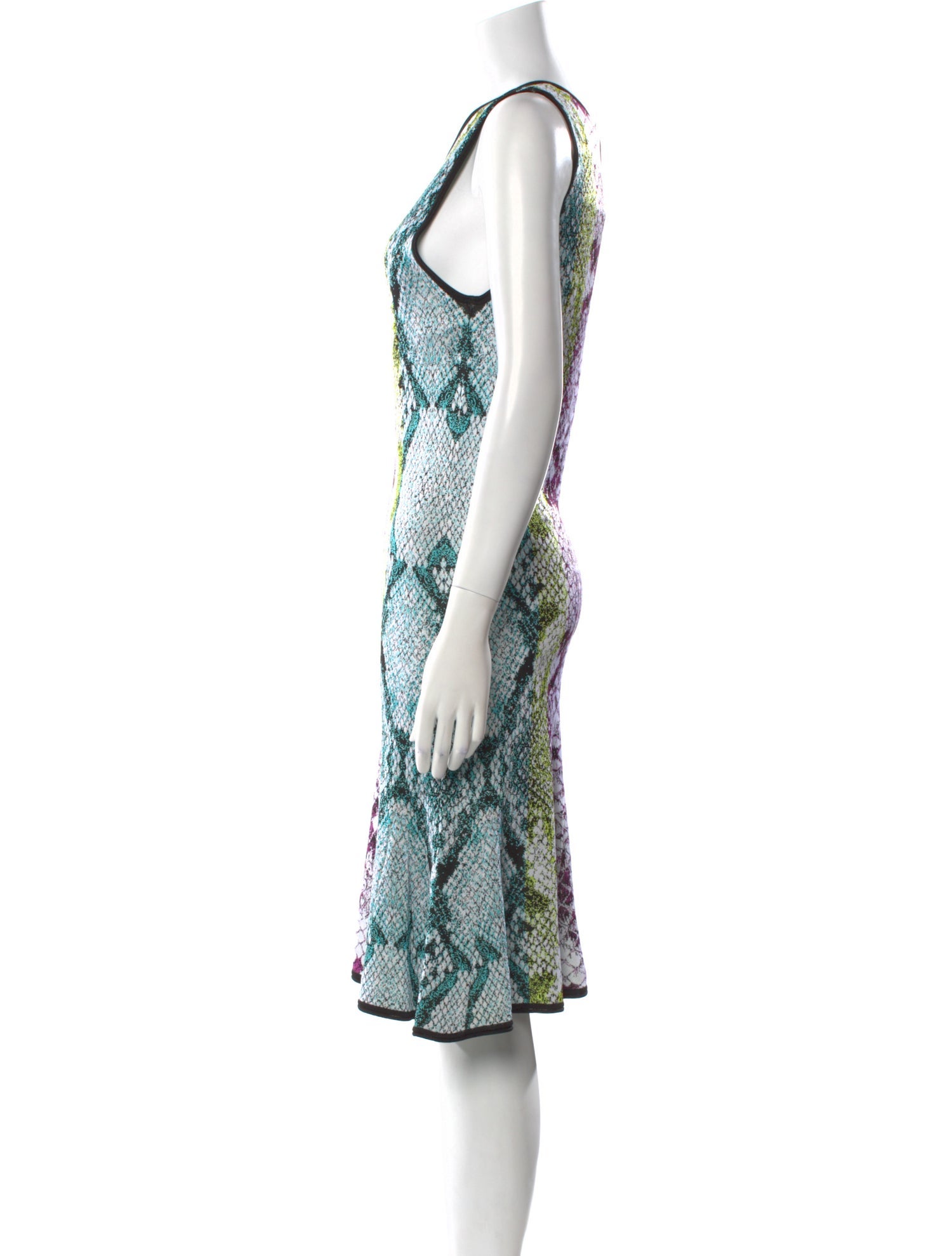 Roberto Cavalli Animal Print Knee-Length Dress w/ Tags