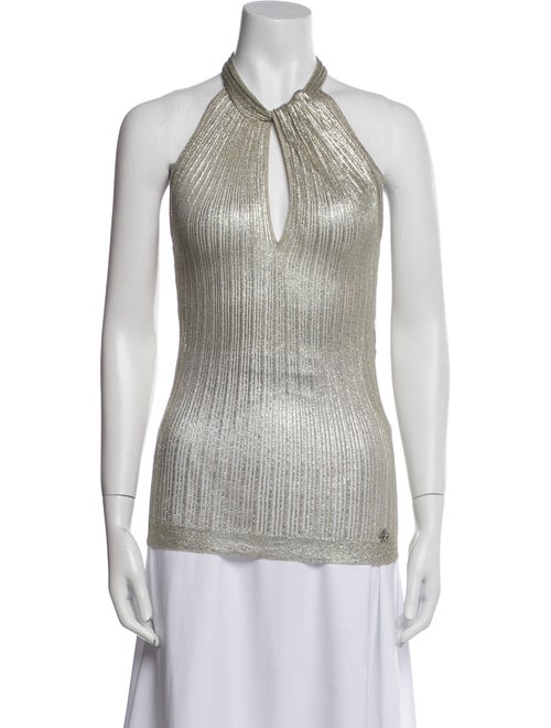 Roberto Cavalli Halterneck Sleeveless Top