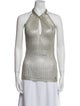 Roberto Cavalli Halterneck Sleeveless Top
