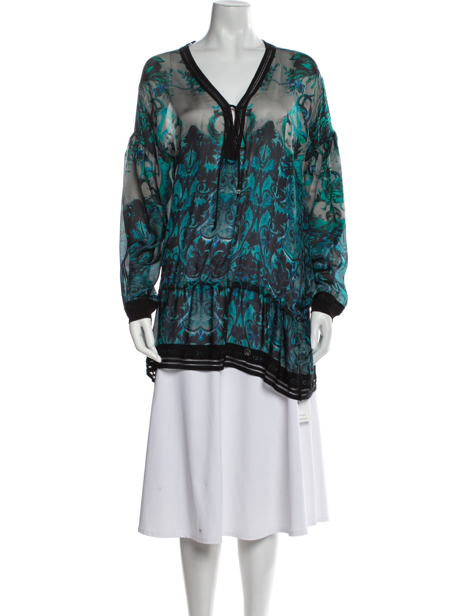 Roberto Cavalli Silk Printed Tunic