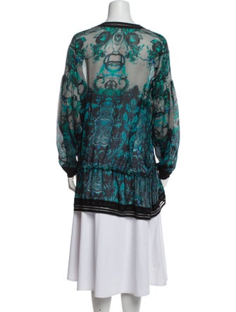 Roberto Cavalli Silk Printed Tunic