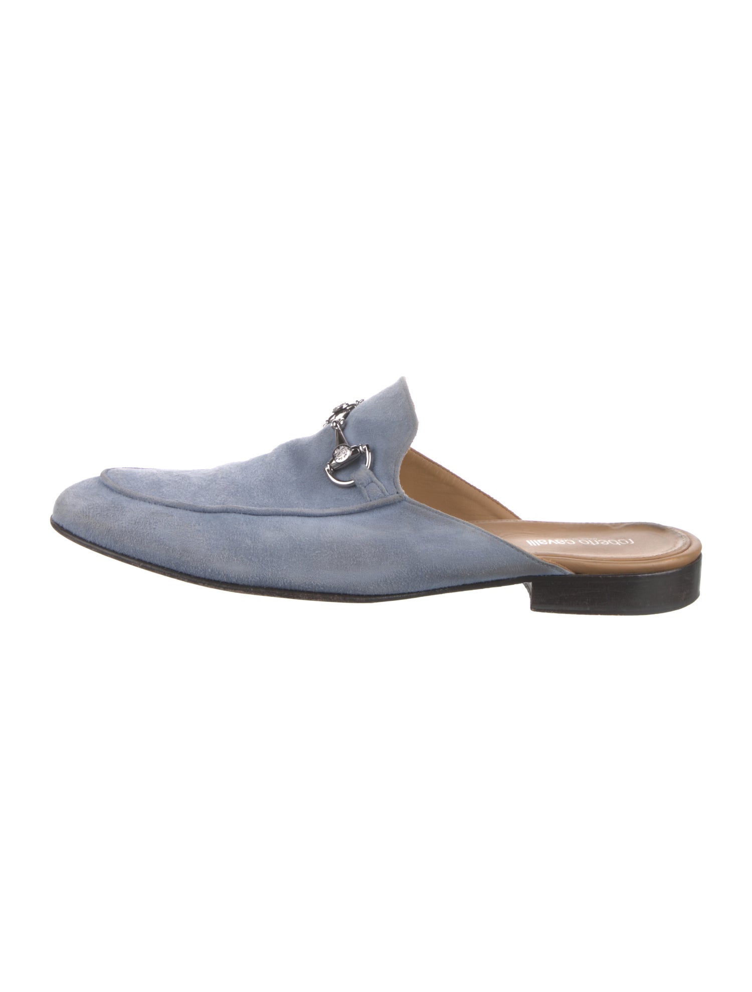 Roberto Cavalli Suede Slippers