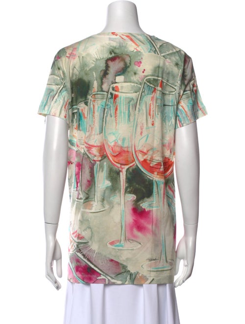 Roberto Cavalli Printed Scoop Neck T-Shirt