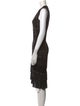 Roberto Cavalli Wool Midi Length Dress