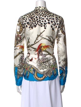 Roberto Cavalli Silk Printed Top