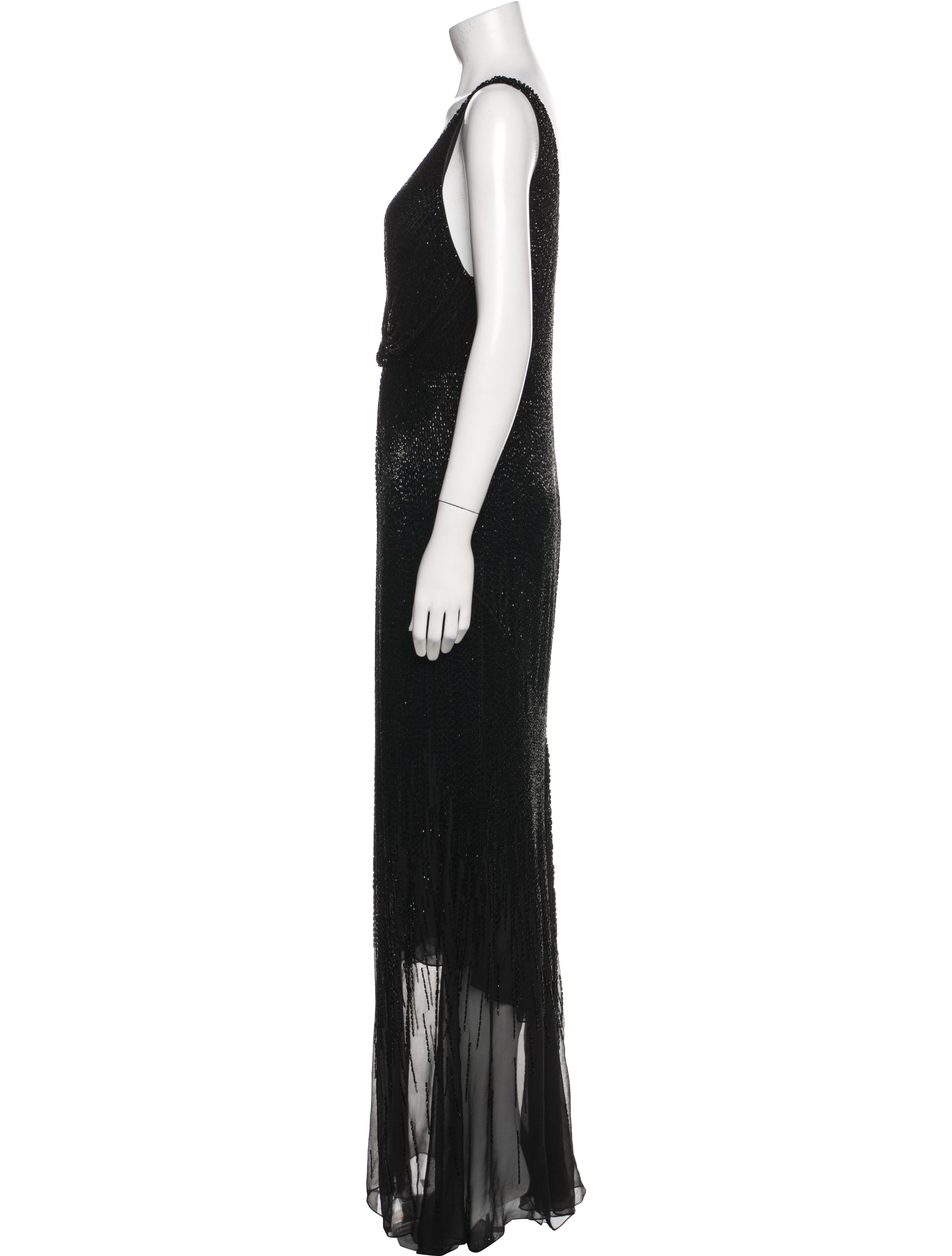 Roberto Cavalli V-Neck Long Dress