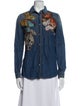 Roberto Cavalli Printed Denim Jacket