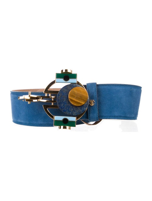 Roberto Cavalli Wide Suede Belt