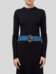 Roberto Cavalli Wide Suede Belt