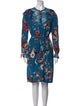 Roberto Cavalli Floral Print Knee-Length Dress