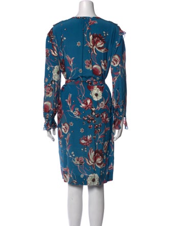 Roberto Cavalli Floral Print Knee-Length Dress