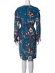Roberto Cavalli Floral Print Knee-Length Dress