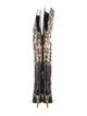 Roberto Cavalli Leather Animal Print Boots