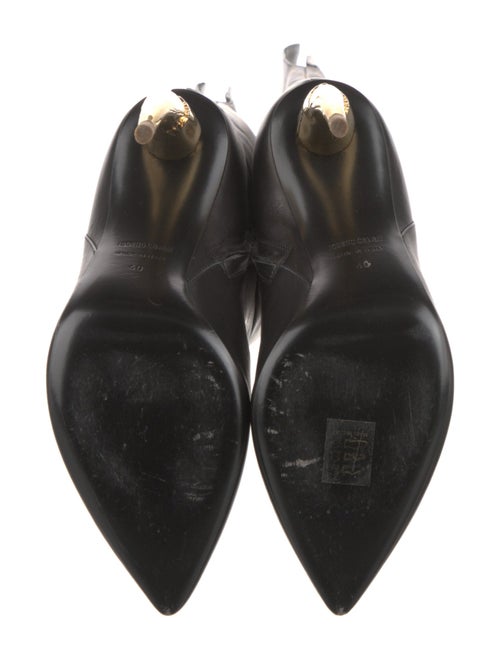 Roberto Cavalli Leather Animal Print Boots