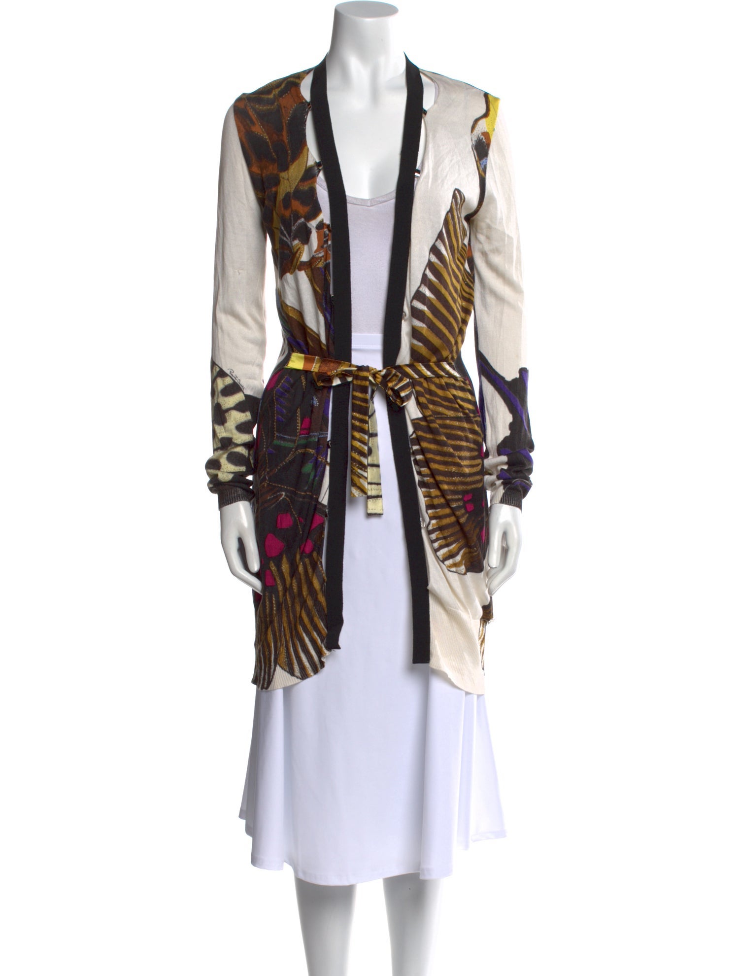 Roberto Cavalli Silk Printed Sweater