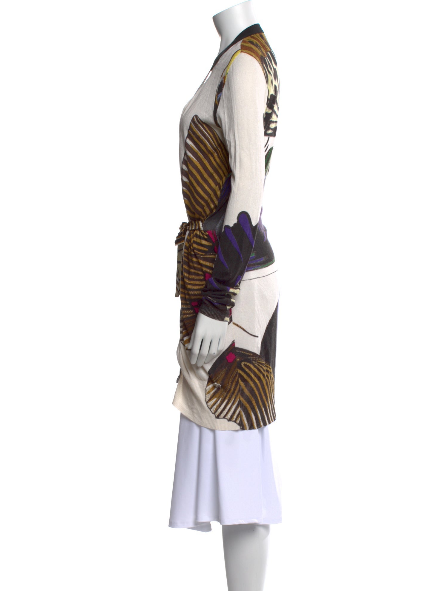 Roberto Cavalli Silk Printed Sweater