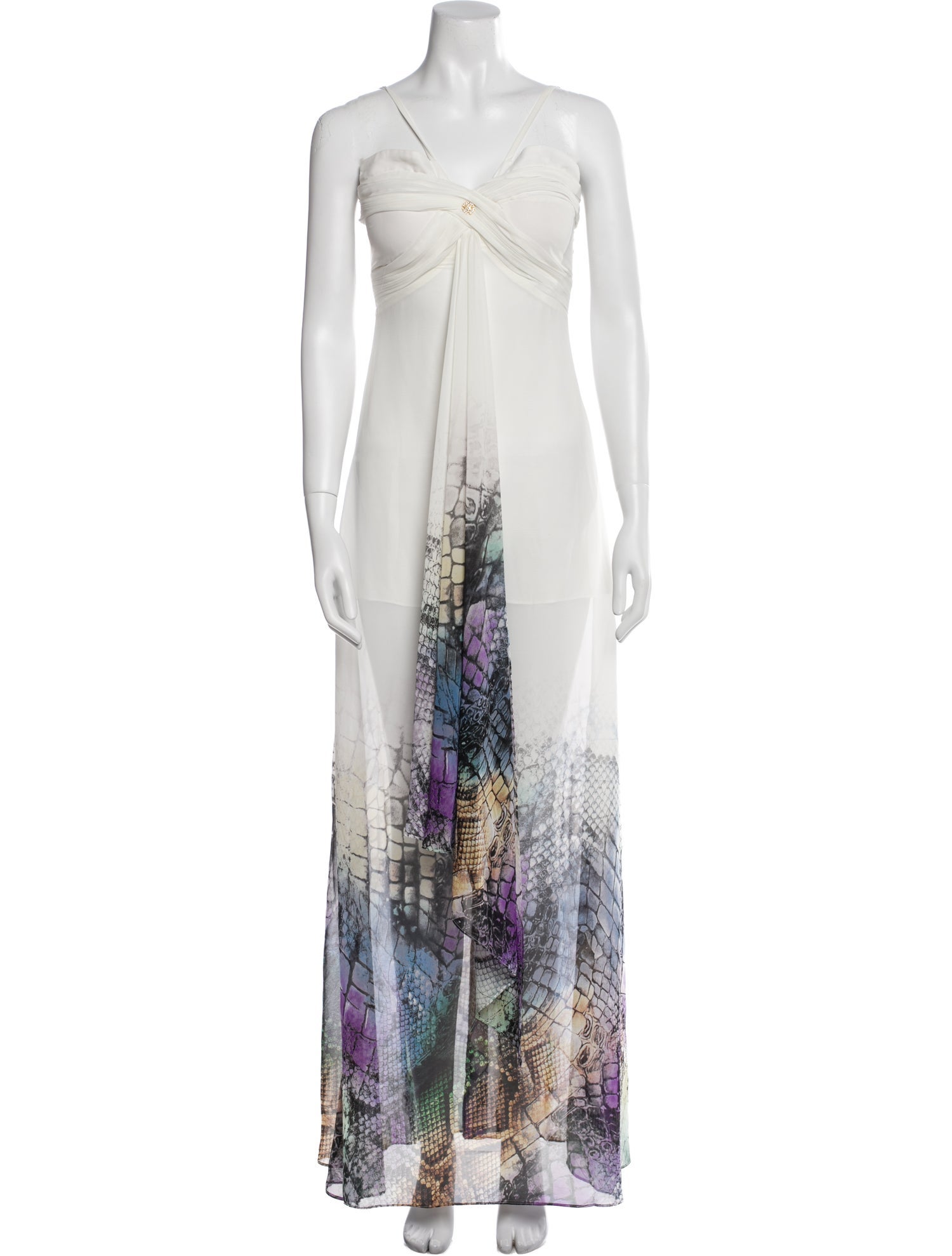 Roberto Cavalli Printed Long Dress