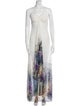 Roberto Cavalli Printed Long Dress
