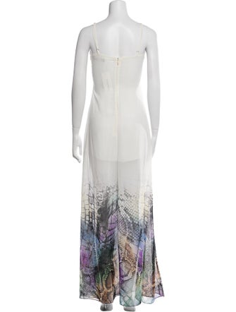 Roberto Cavalli Printed Long Dress