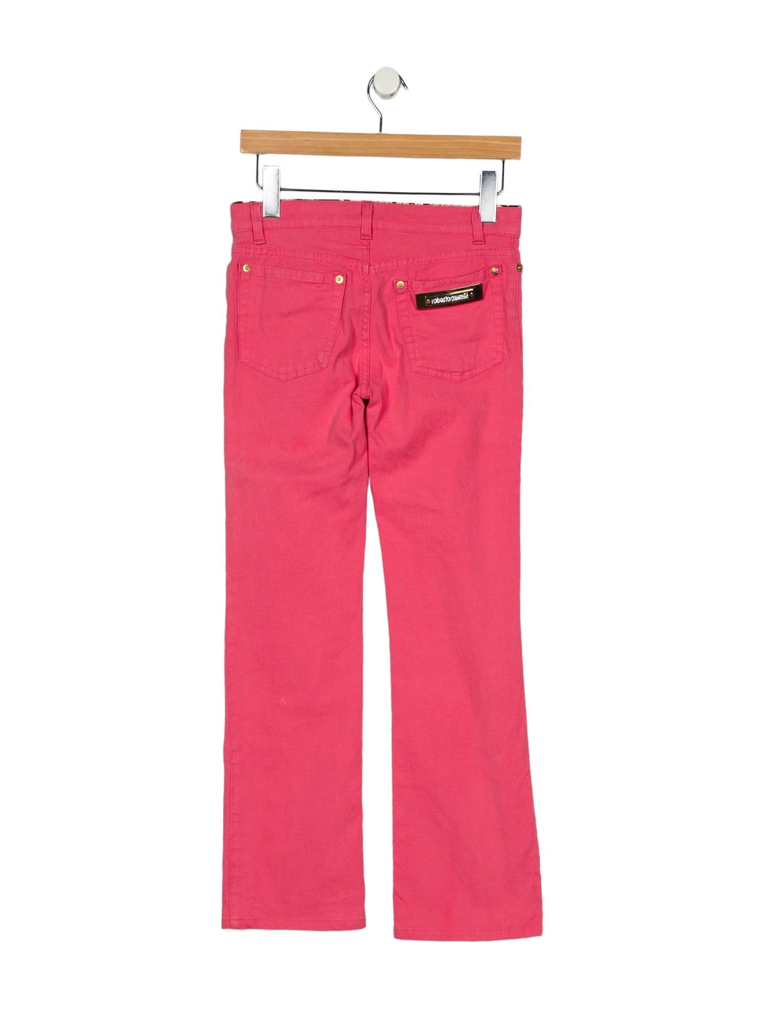 Roberto Cavalli High-Rise Straight Leg Jeans