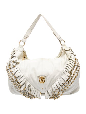 Roberto Cavalli Leather Top Handle Bag