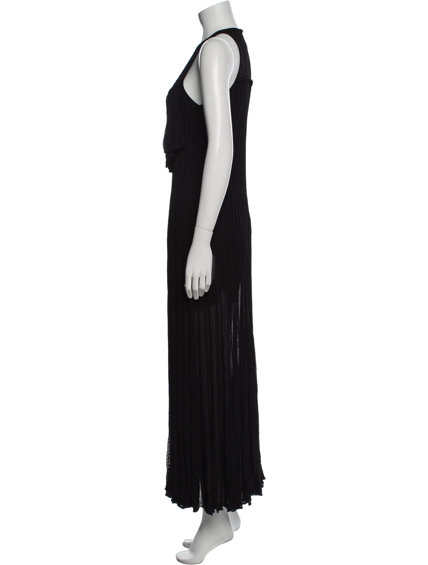 Roberto Cavalli Crew Neck Long Dress