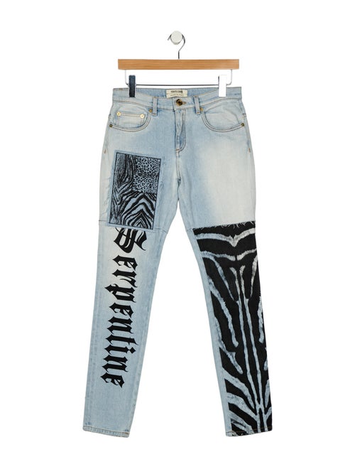 Roberto Cavalli Mid-Rise Straight Leg Jeans