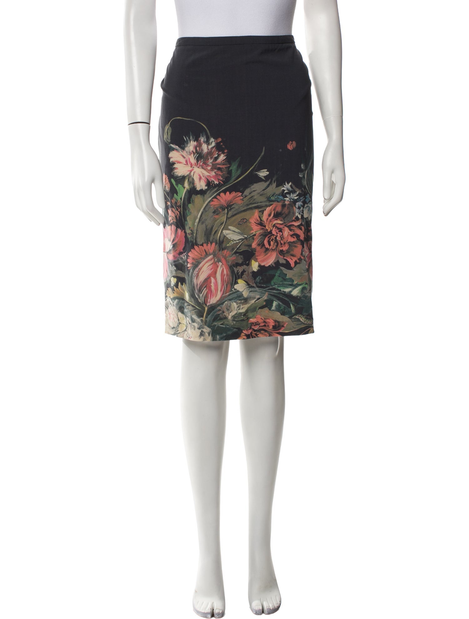 Roberto Cavalli Virgin Wool Knee-Length Skirt