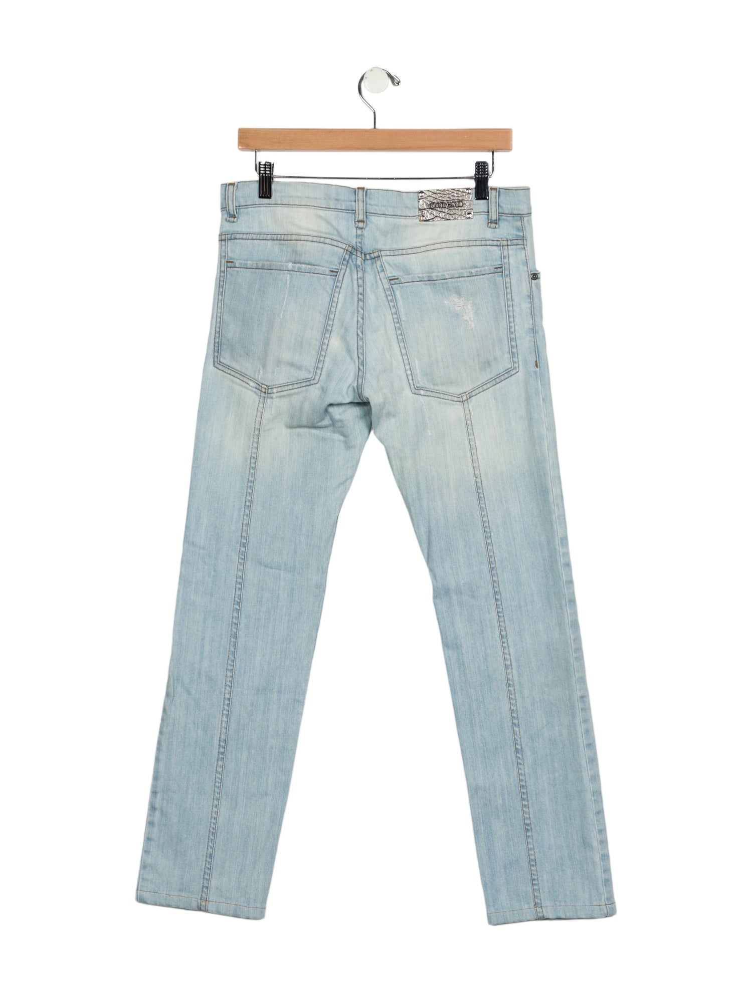 Roberto Cavalli Mid-Rise Straight Leg Jeans