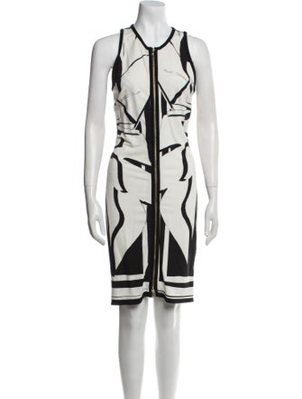 Roberto Cavalli Printed Knee-Length Dress