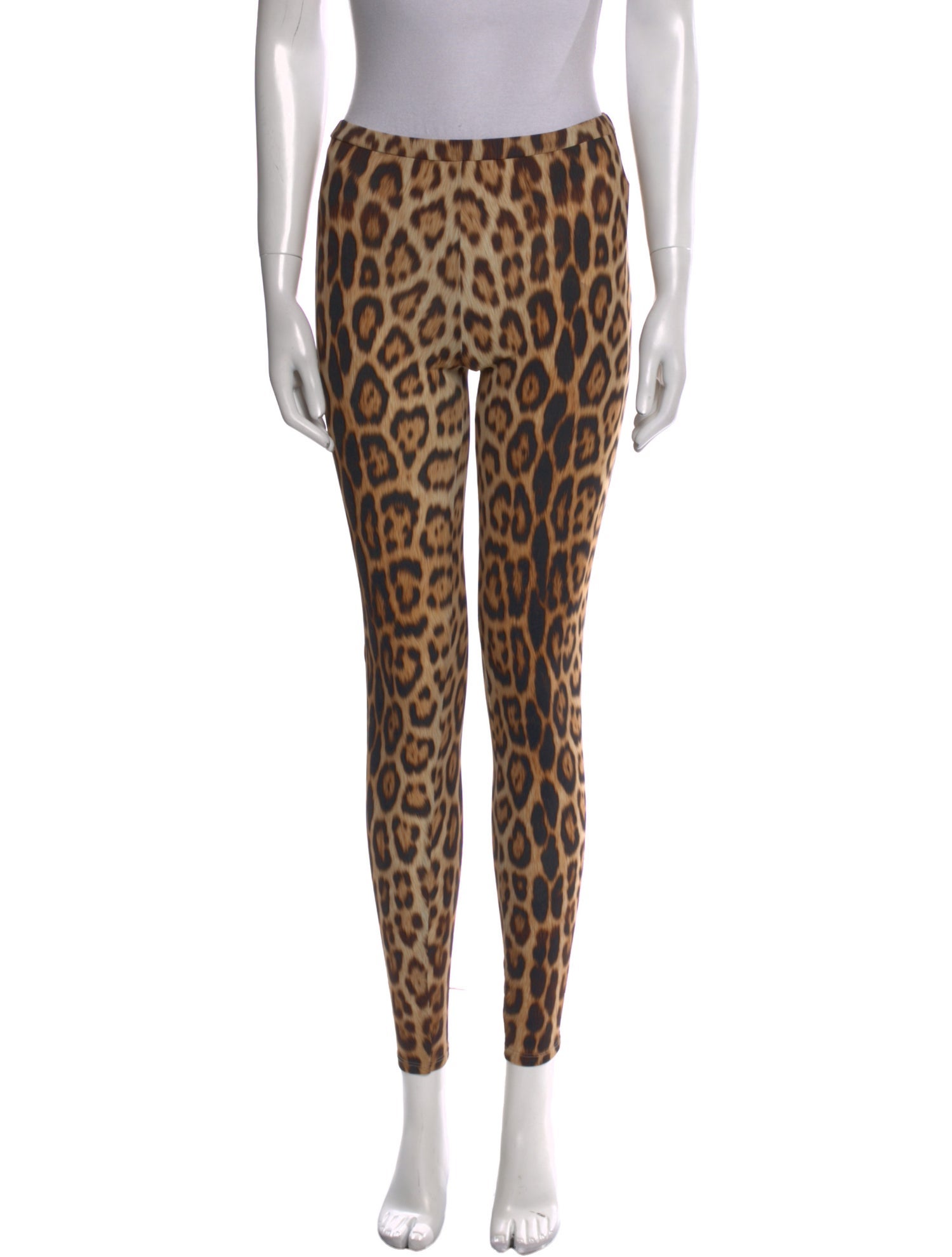 Roberto Cavalli Animal Print Skinny Leg Pants