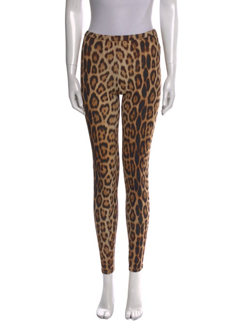 Roberto Cavalli Animal Print Skinny Leg Pants