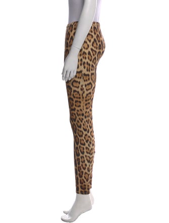 Roberto Cavalli Animal Print Skinny Leg Pants