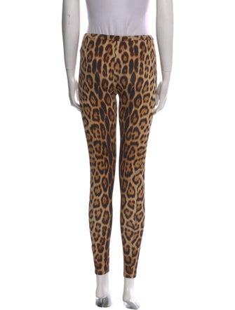Roberto Cavalli Animal Print Skinny Leg Pants