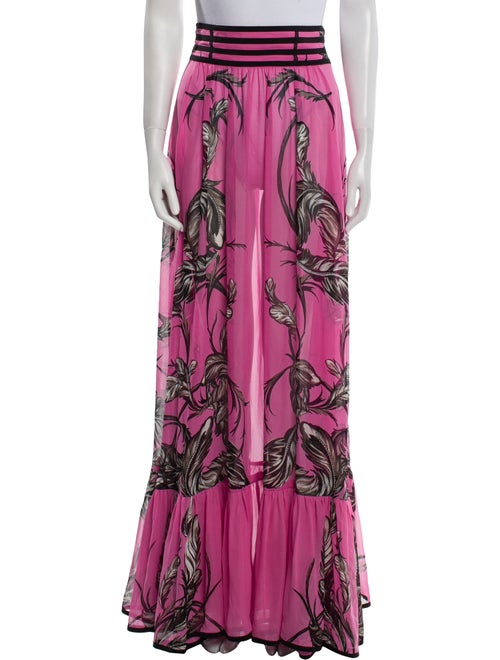 Roberto Cavalli Silk Long Skirt