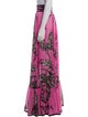 Roberto Cavalli Silk Long Skirt