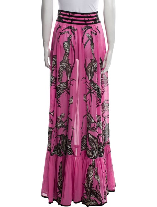 Roberto Cavalli Silk Long Skirt
