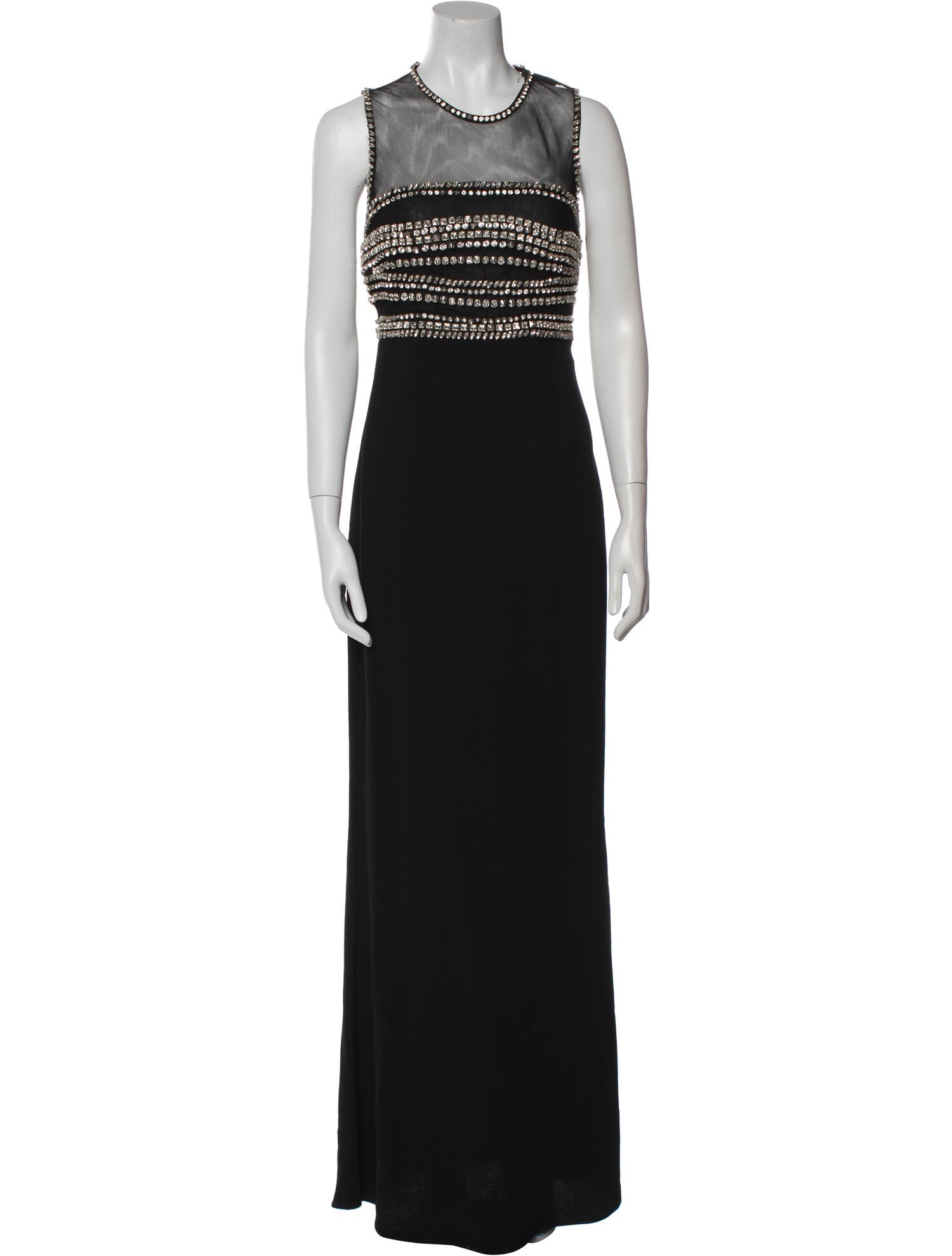 Roberto Cavalli Crew Neck Long Dress