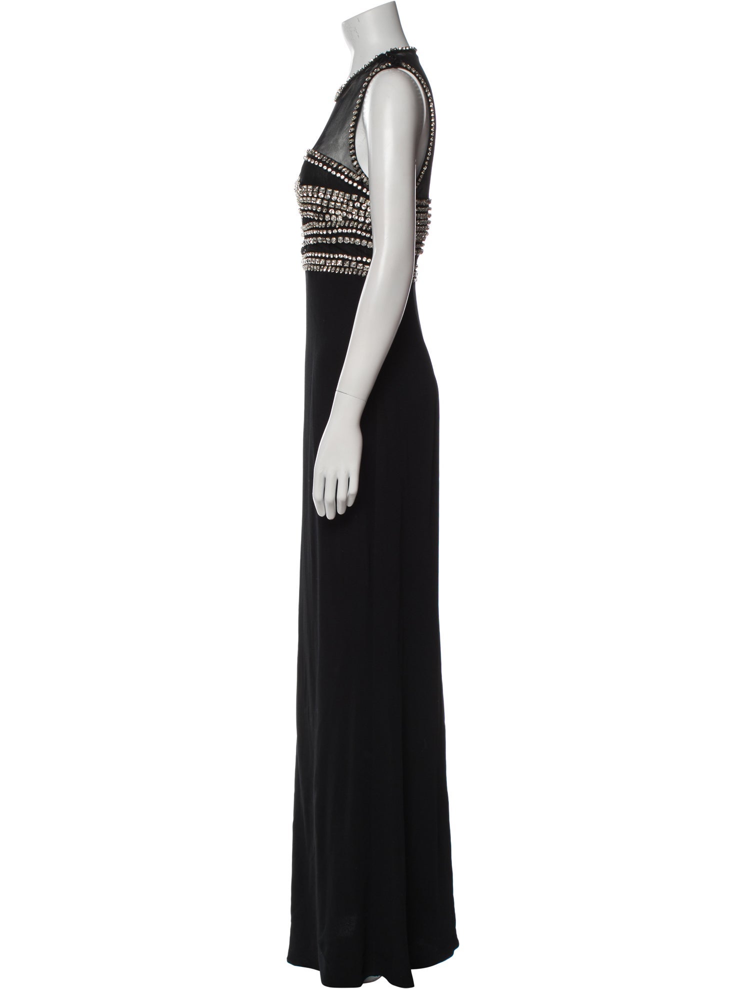 Roberto Cavalli Crew Neck Long Dress