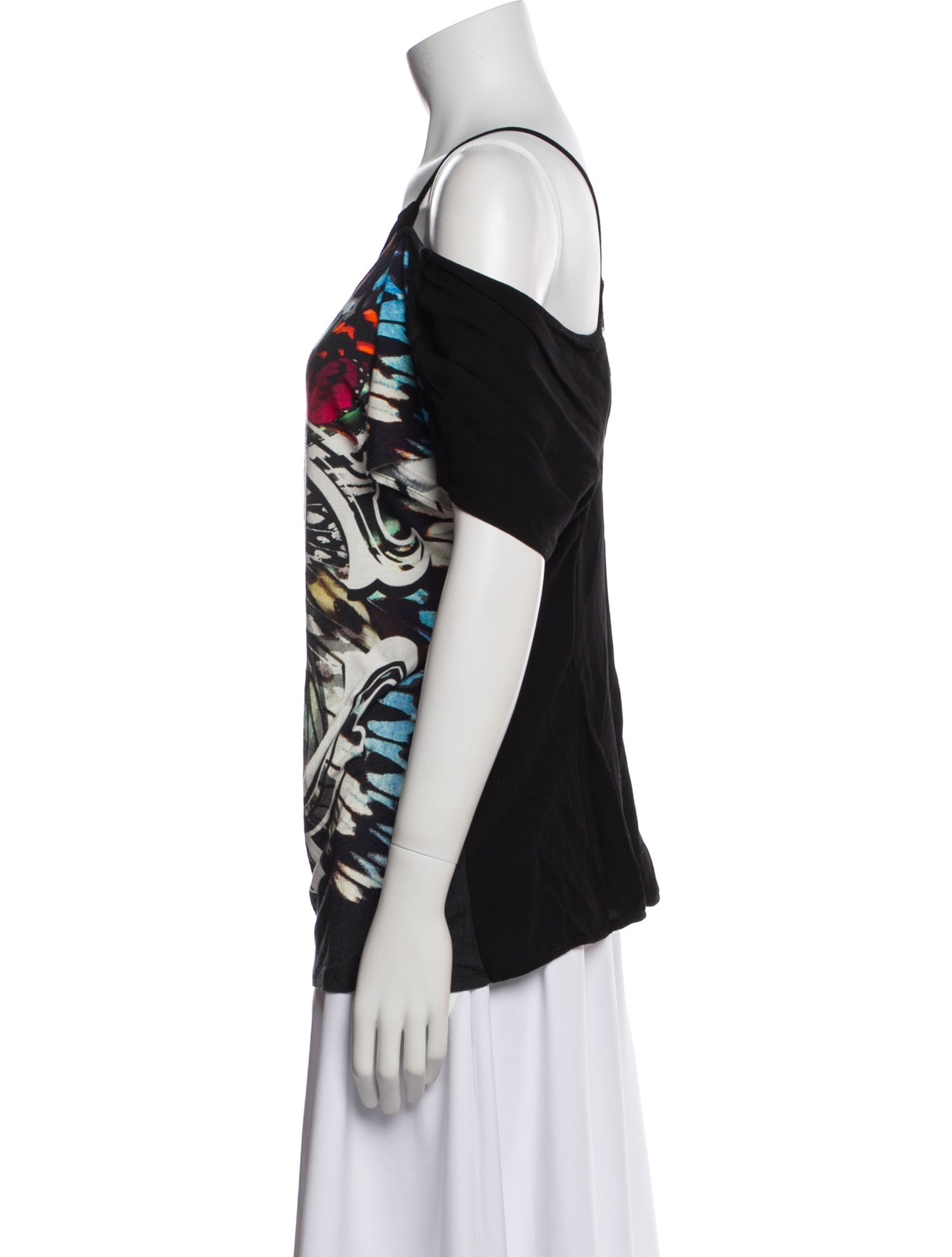 Roberto Cavalli Printed Square Neckline Top